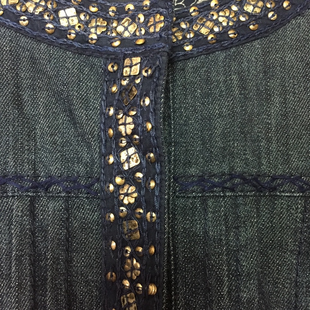 Chicos Button Front Denim Jacket - image 2